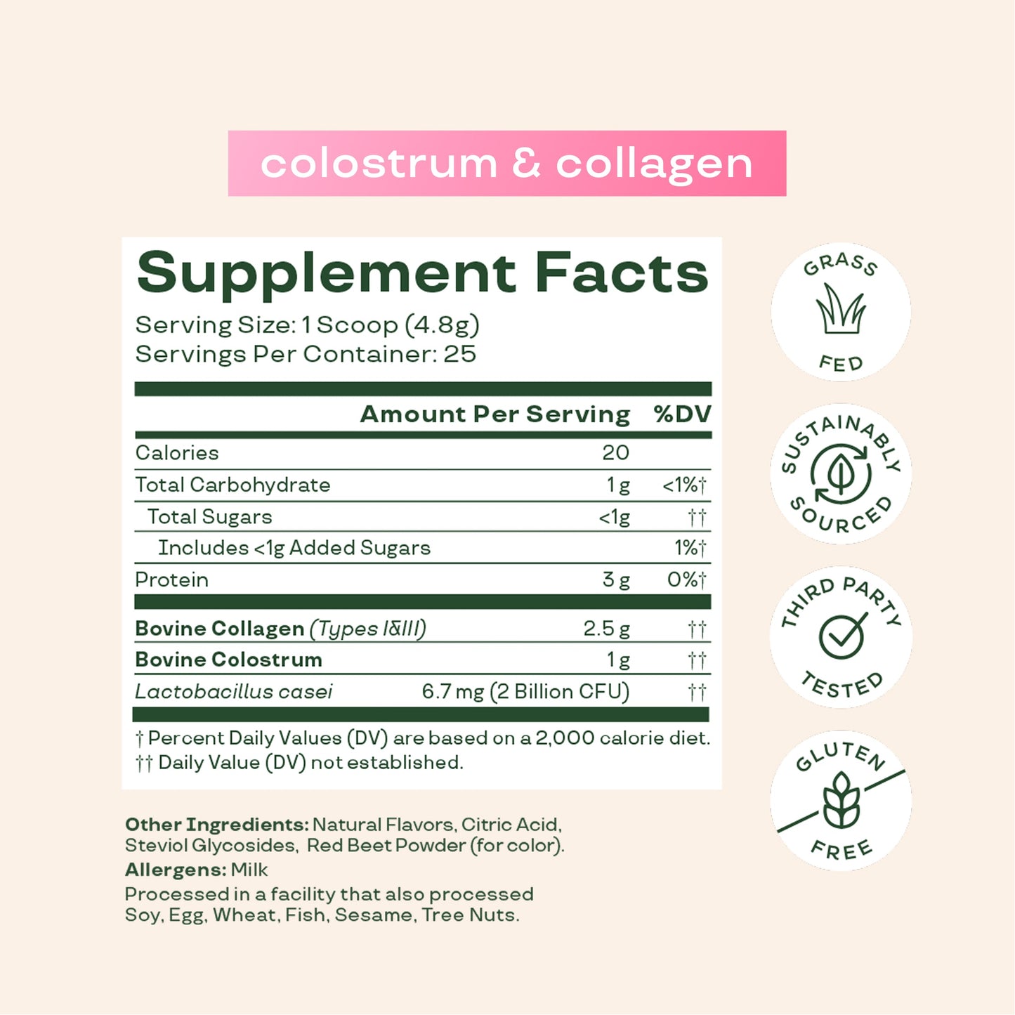 Colostrum & Collagen Peptides L5 image 9